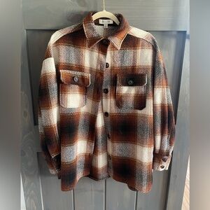 She & Sky plaid shaket